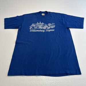 Vintage Williamsburg VA Shirt Men's XL Single Stitch Governor's Palace 50/50